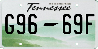 TN license plate G9669F