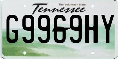 TN license plate G9969HY