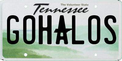 TN license plate GOHALOS