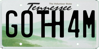 TN license plate GOTH4M