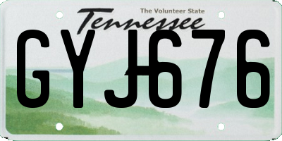 TN license plate GYJ676