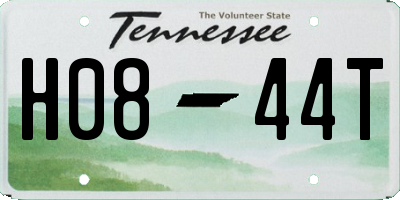 TN license plate H0844T