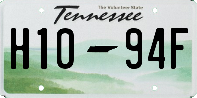 TN license plate H1094F