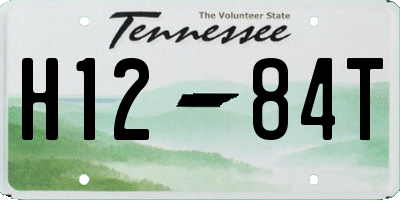 TN license plate H1284T