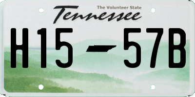 TN license plate H1557B