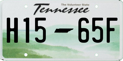 TN license plate H1565F