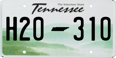 TN license plate H2031O