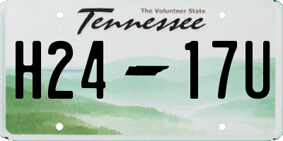 TN license plate H2417U