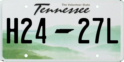 TN license plate H2427L