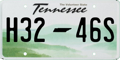 TN license plate H3246S