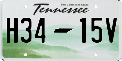 TN license plate H3415V