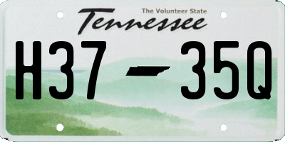TN license plate H3735Q