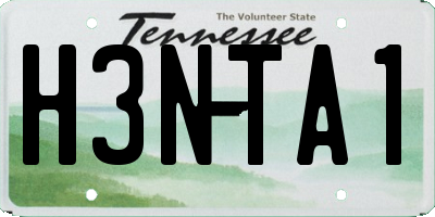 TN license plate H3NTA1