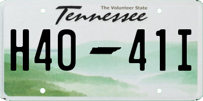 TN license plate H4041I
