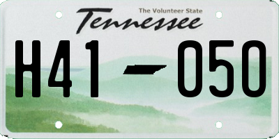 TN license plate H4105O