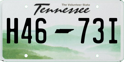 TN license plate H4673I