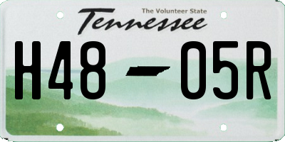 TN license plate H4805R