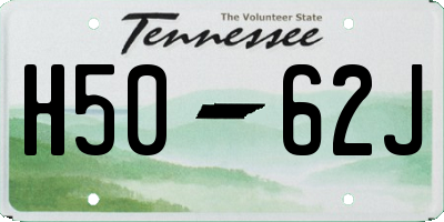 TN license plate H5062J