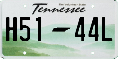 TN license plate H5144L