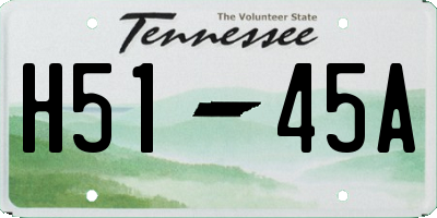 TN license plate H5145A