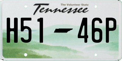TN license plate H5146P