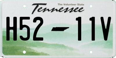 TN license plate H5211V