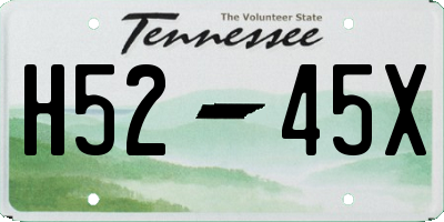 TN license plate H5245X