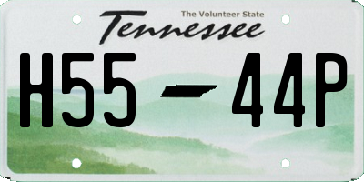 TN license plate H5544P