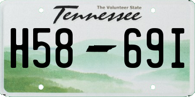 TN license plate H5869I