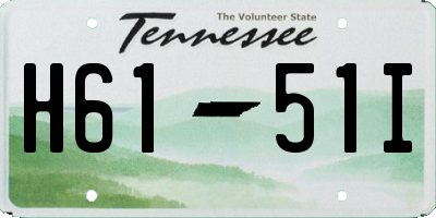 TN license plate H6151I