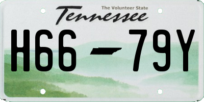 TN license plate H6679Y