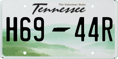 TN license plate H6944R