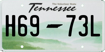 TN license plate H6973L