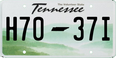 TN license plate H7037I
