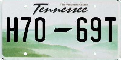 TN license plate H7069T