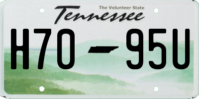 TN license plate H7095U