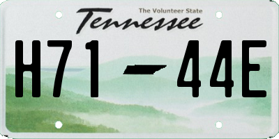 TN license plate H7144E