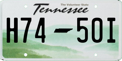 TN license plate H7450I