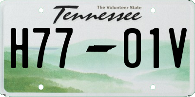 TN license plate H7701V