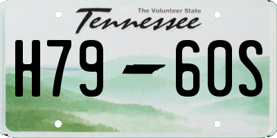 TN license plate H7960S