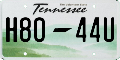 TN license plate H8044U