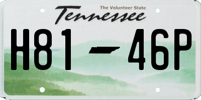 TN license plate H8146P