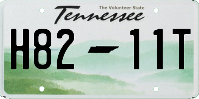 TN license plate H8211T