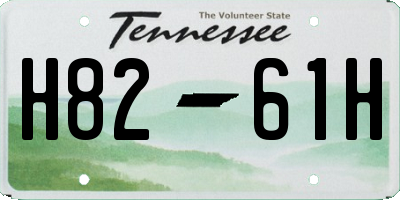 TN license plate H8261H