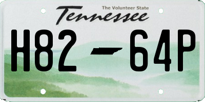 TN license plate H8264P