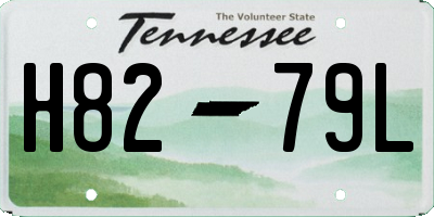 TN license plate H8279L