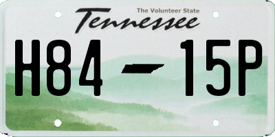 TN license plate H8415P