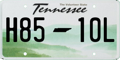 TN license plate H8510L