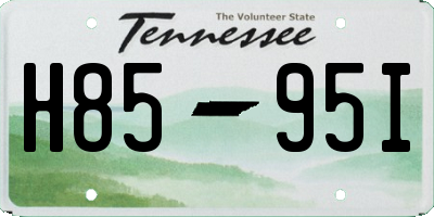 TN license plate H8595I