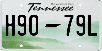 TN license plate H9079L